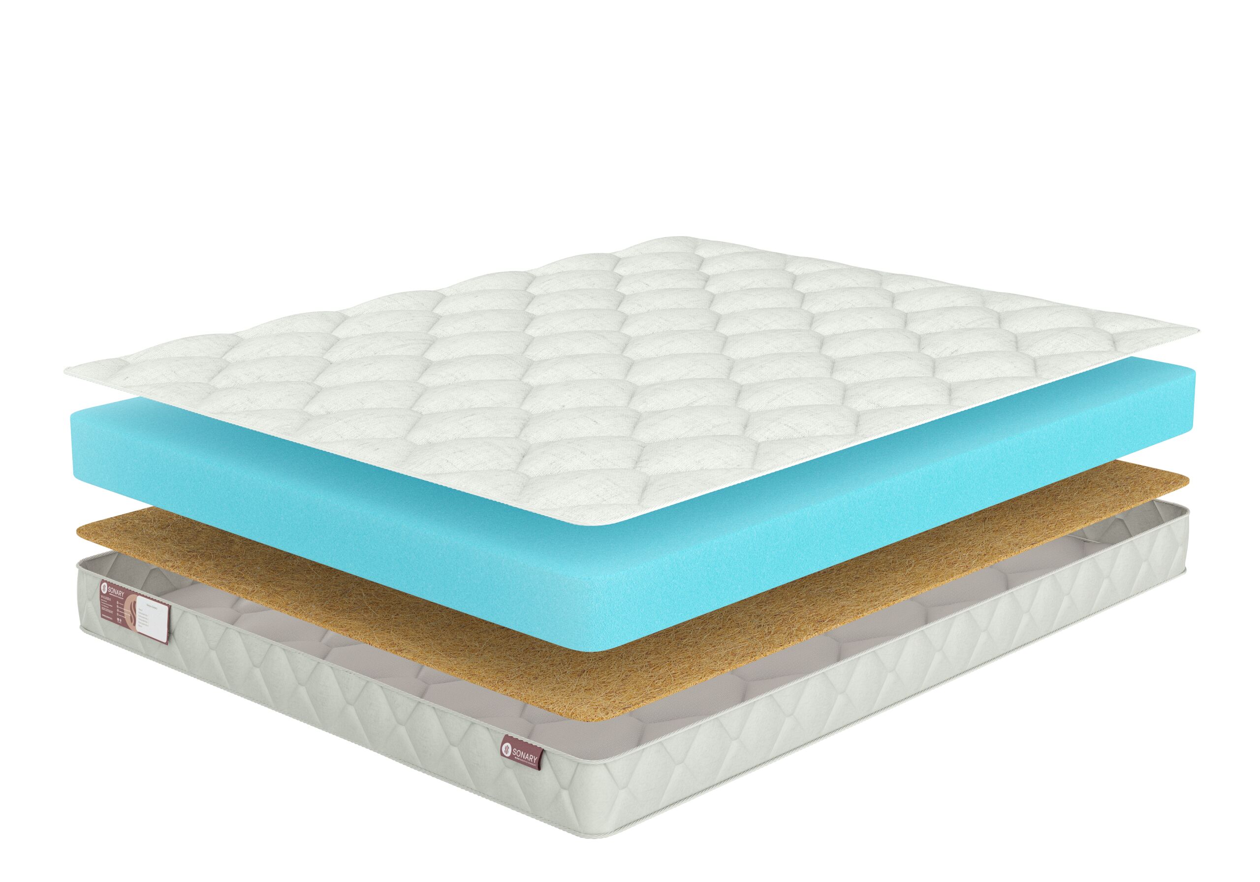 

Матрас Sonary Solid Kama 135х190, Белый, Kama