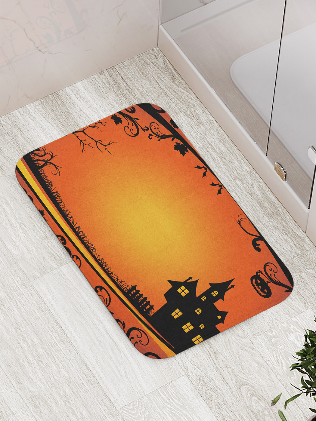 

Коврик противоскользящий JoyArty "Готический замок" для ванной, сауны, бассейна, 77х52 см, Готический замок