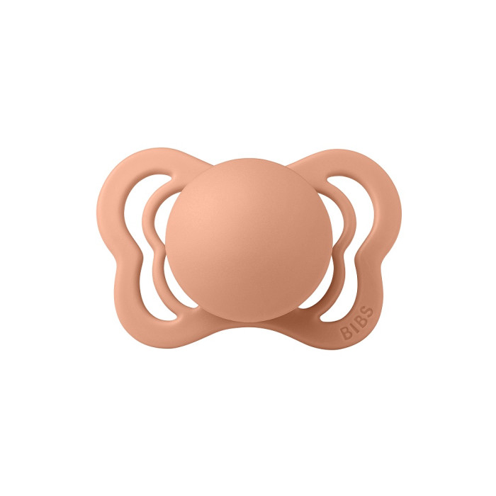 

Пустышка BIBS Couture латексная 0+ мес. Peach, Розовый, 1410246