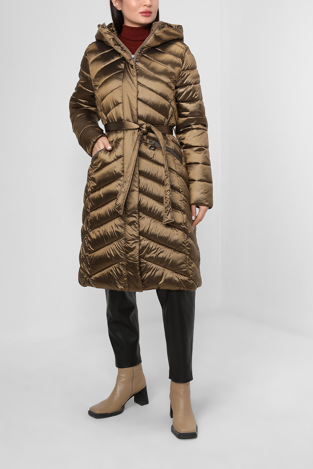 Пальто женское Luhta 232452430LV коричневое 42 EU
