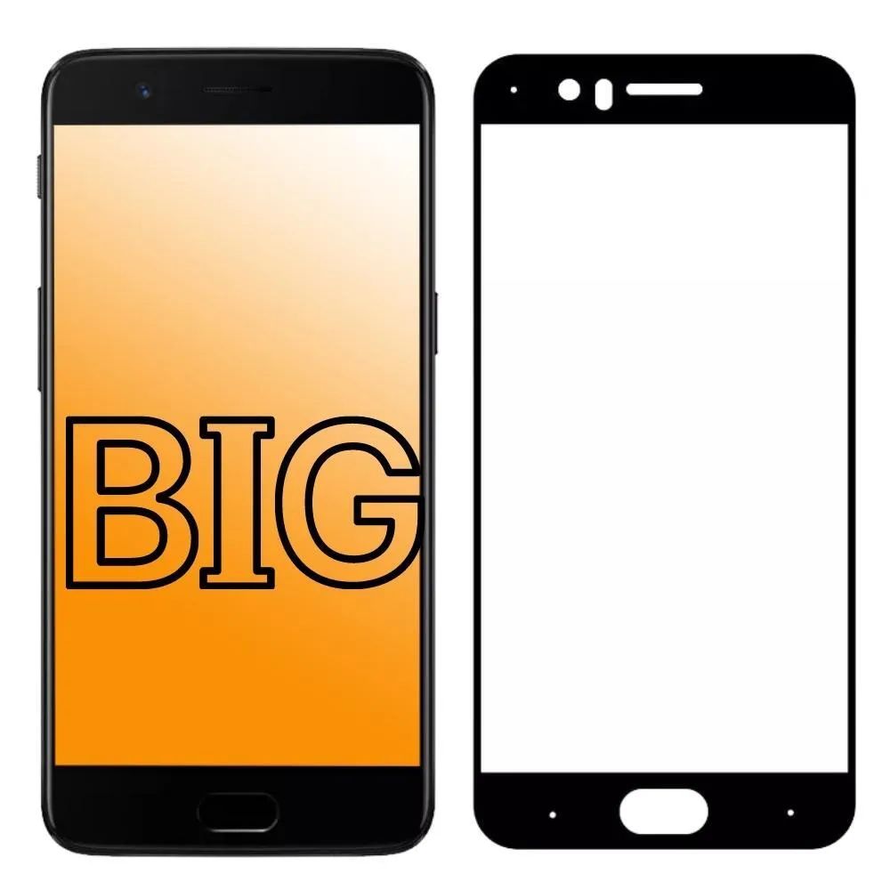 

Защитное стекло для OnePlus 5 с черной рамкой BIG, OnePlus 5