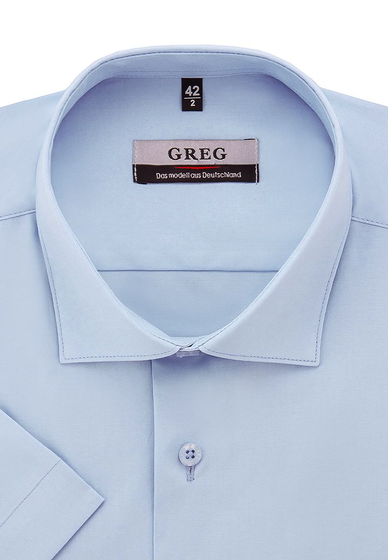 

Рубашка мужская Greg 01-00009938 голубая 39, Голубой, 01-00009938
