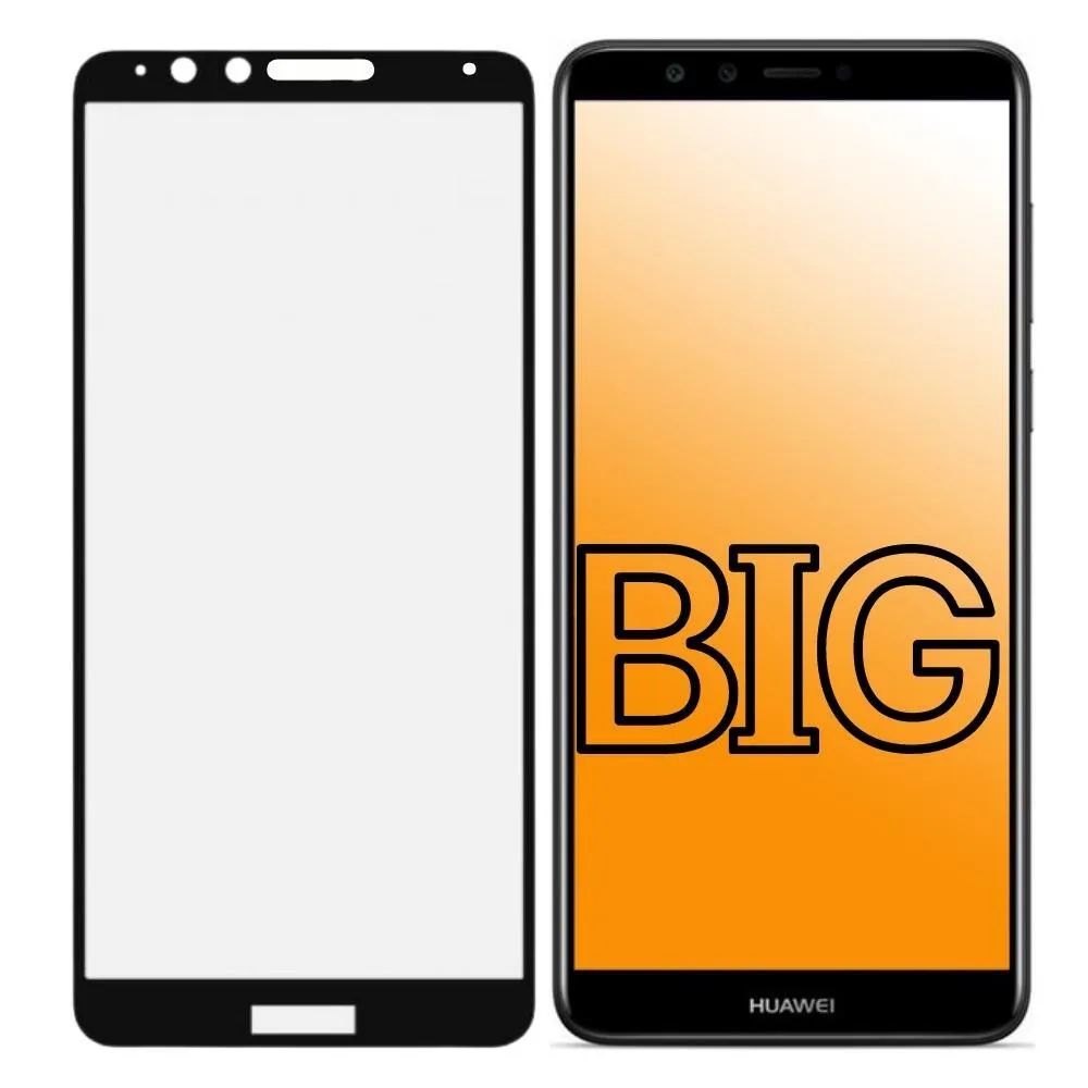 

Защитное стекло для Huawei Y9 (2018) с черной рамкой BIG, Y9 (2018)