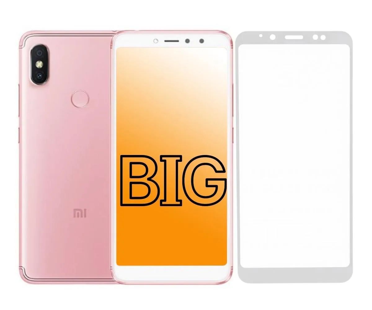 

Защитное стекло для Xiaomi Redmi S2 с белой рамкой BIG, Redmi S2