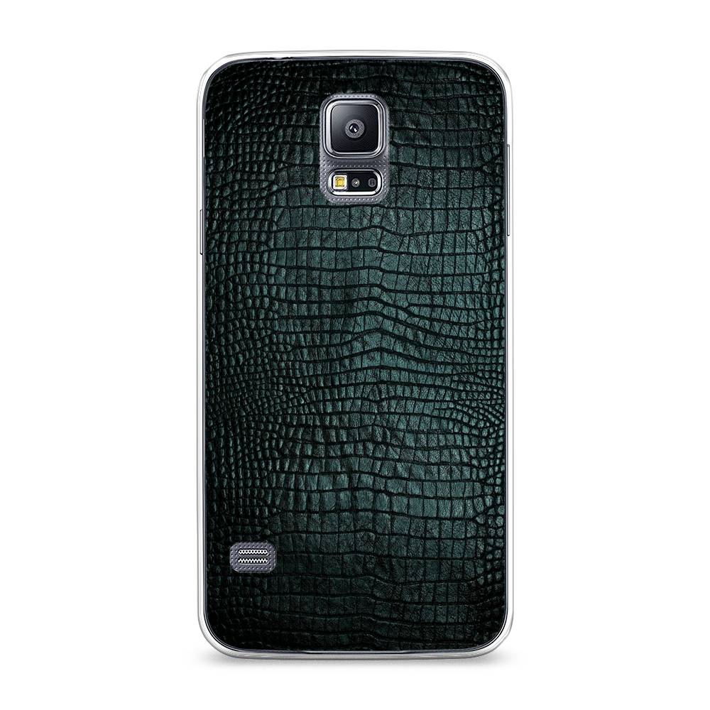 

Чехол Awog на Samsung Galaxy S5 "Черная змея", Черный;серый;голубой, 24150-3