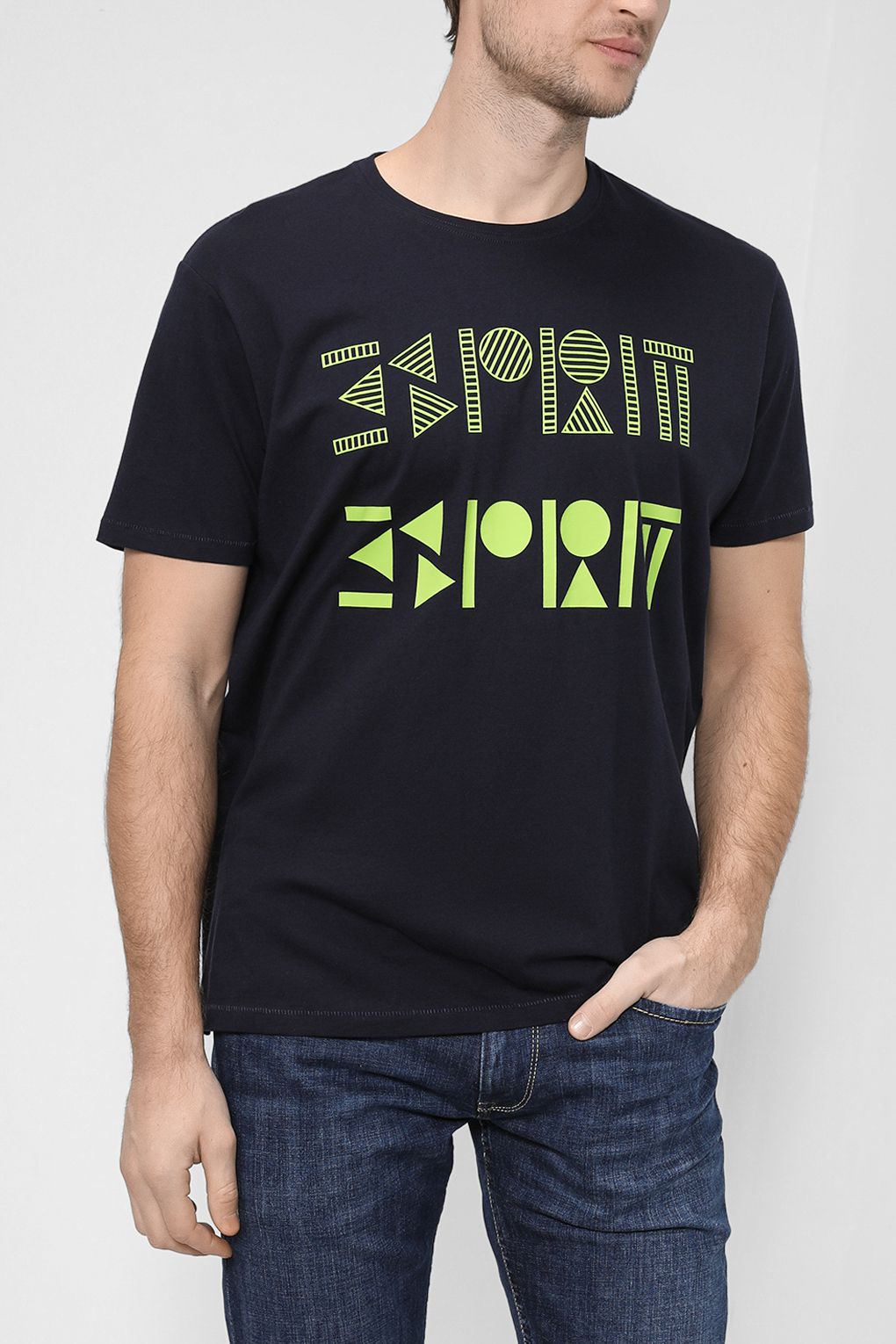 

Футболка мужская Esprit Casual 102EE2K303 синяя M, Синий, 102EE2K303