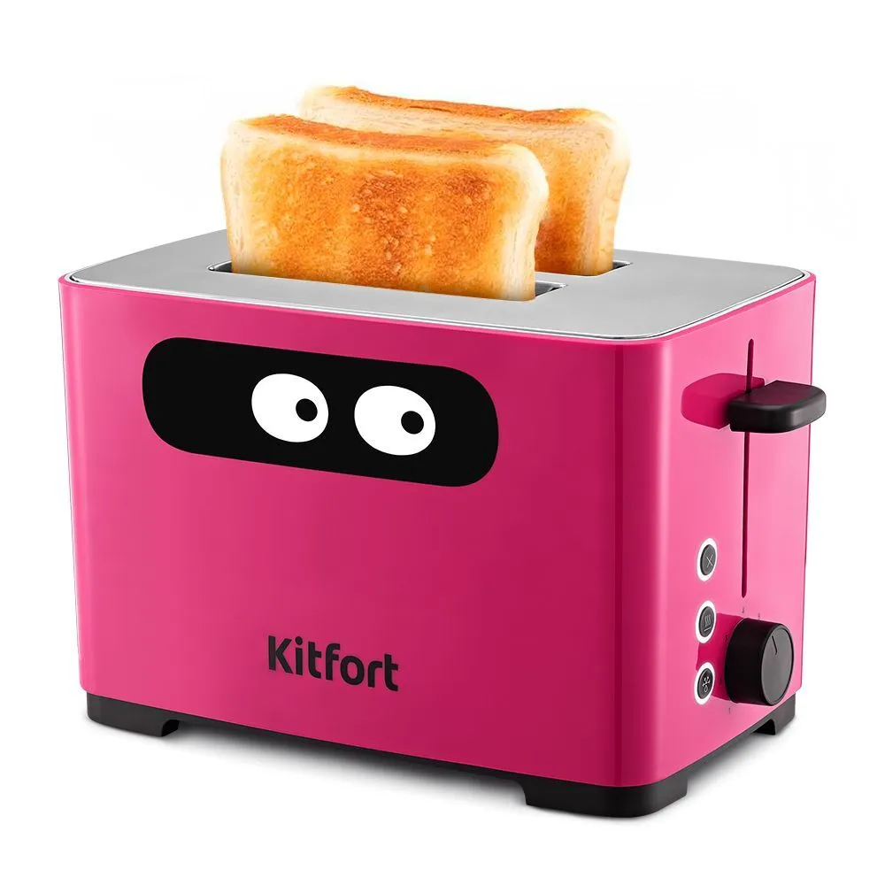 

Тостер Kitfort КТ-6409 розовый, КТ-6409