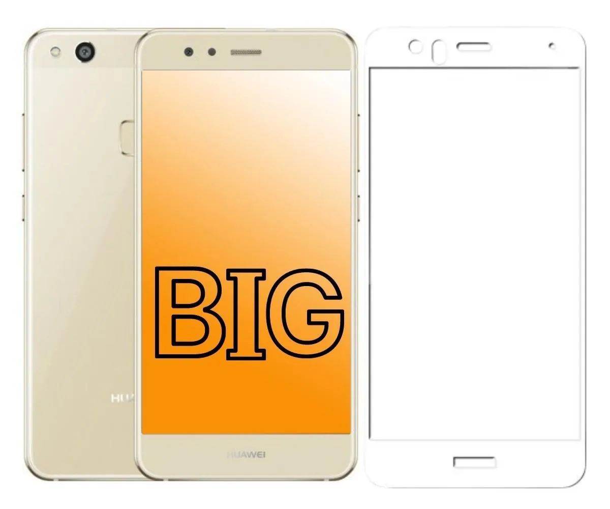 

Защитное стекло для Huawei P10 Lite с белой рамкой BIG, P10 Lite