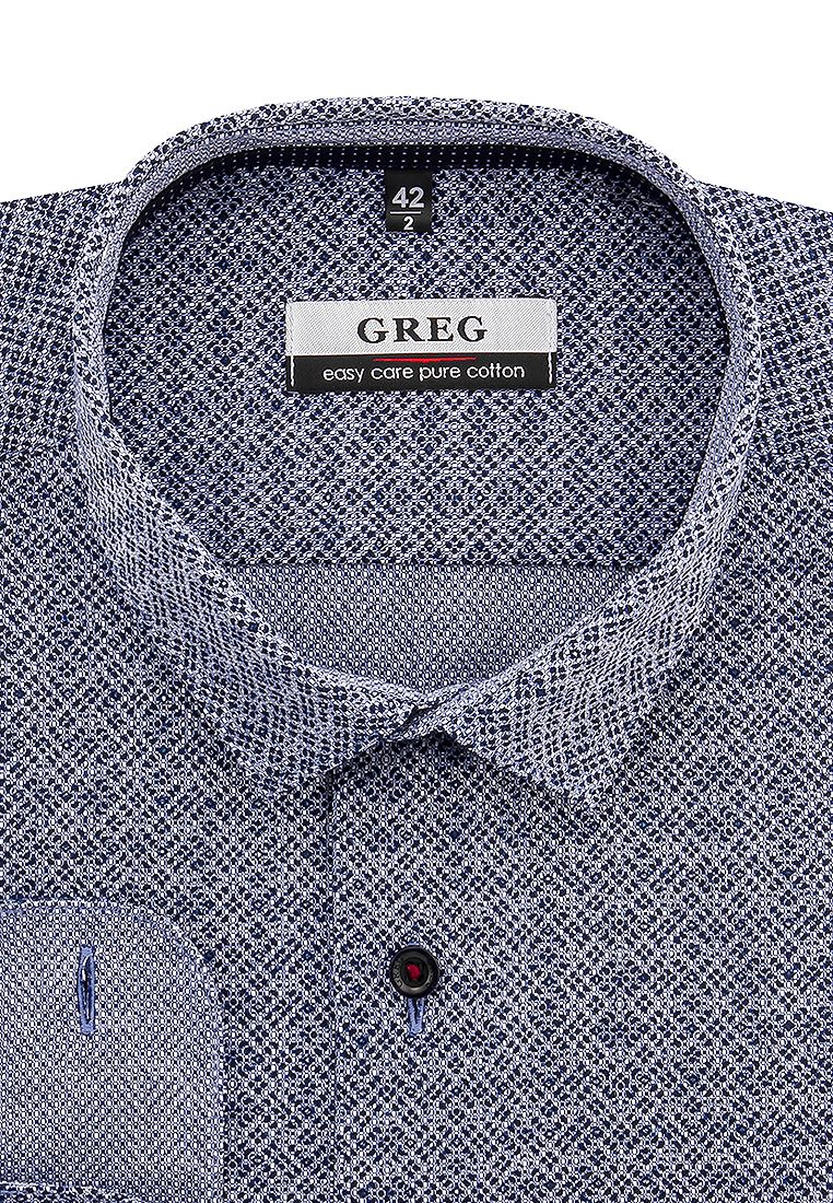 

Рубашка мужская Greg 01-00014290 серая 40, Серый, 01-00014290