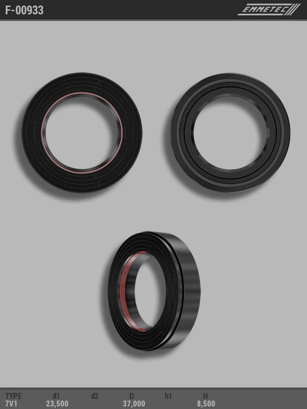 

Сальник рулевой рейки EMMETEC 23.5x37x8.5 (7V1) F-00933, F-00933, F00933