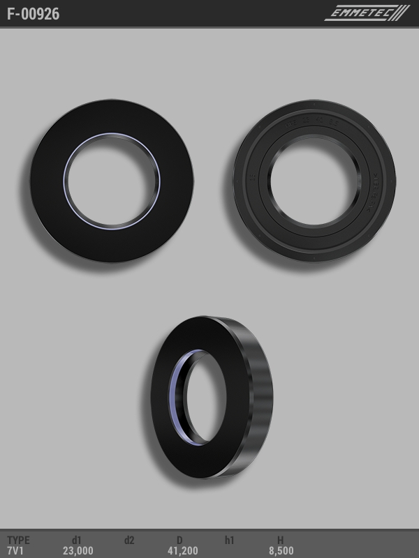 

Сальник рулевой рейки EMMETEC 23x41.2x8.5 (7V1) F-00926, F-00926, F00926
