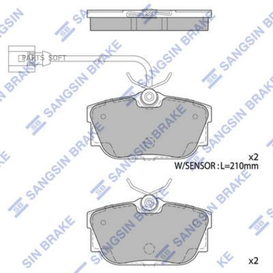 

Колодки зад.VW T4,SHARAN/FORD GALAXY/SEAT ALHAMBRA с датч.износа