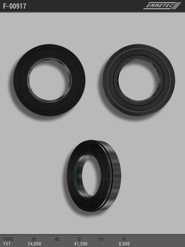 

Сальник рулевой рейки EMMETEC 24x41.2x8.5 (7V1) F-00917, F-00917, F00917
