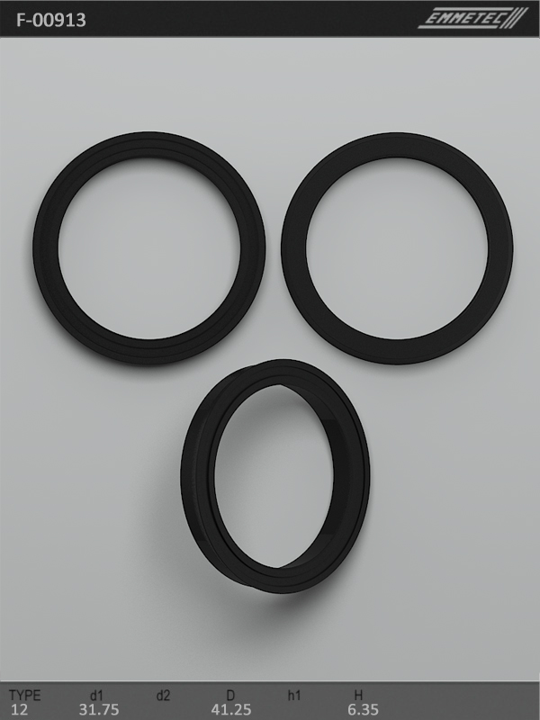 

Сальник рулевой рейки EMMETEC 31.75x41.25x6.35 (12) F-00913, F-00913, F00913