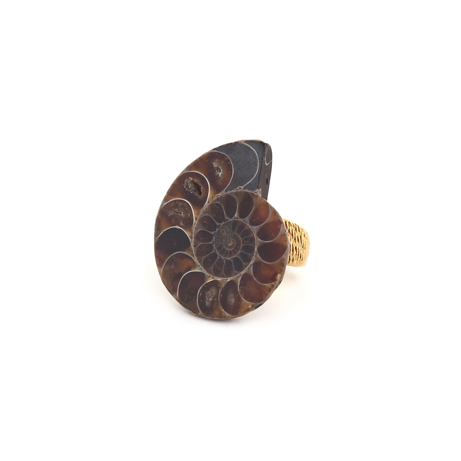 

Кольцо из бижутерного сплава Nature Bijoux NB24.2-19-25200, аммонит, NB24.2-19-25200