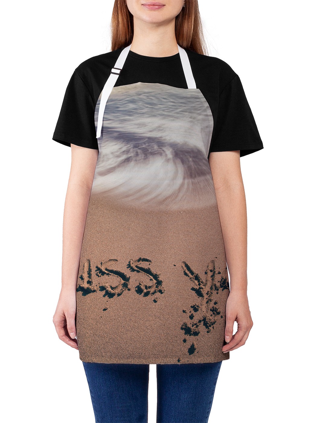 

Фартук женский JoyArty для готовки "Скучаю по тебе", универсальный размер