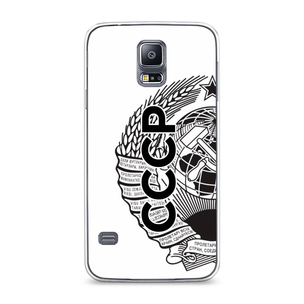 

Чехол Awog на Samsung Galaxy S5 "Герб СССР", Черный;серый;белый, 24150-10