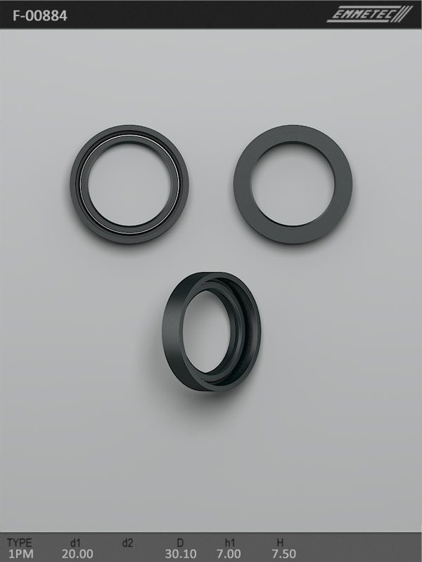 

Сальник рулевой рейки EMMETEC 20x30.1x7/7.5 (1PM) F-00884, F-00884, F00884