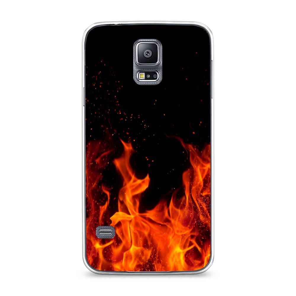

Чехол Awog на Samsung Galaxy S5 "Все в огне", Оранжевый;черный, 24150-4