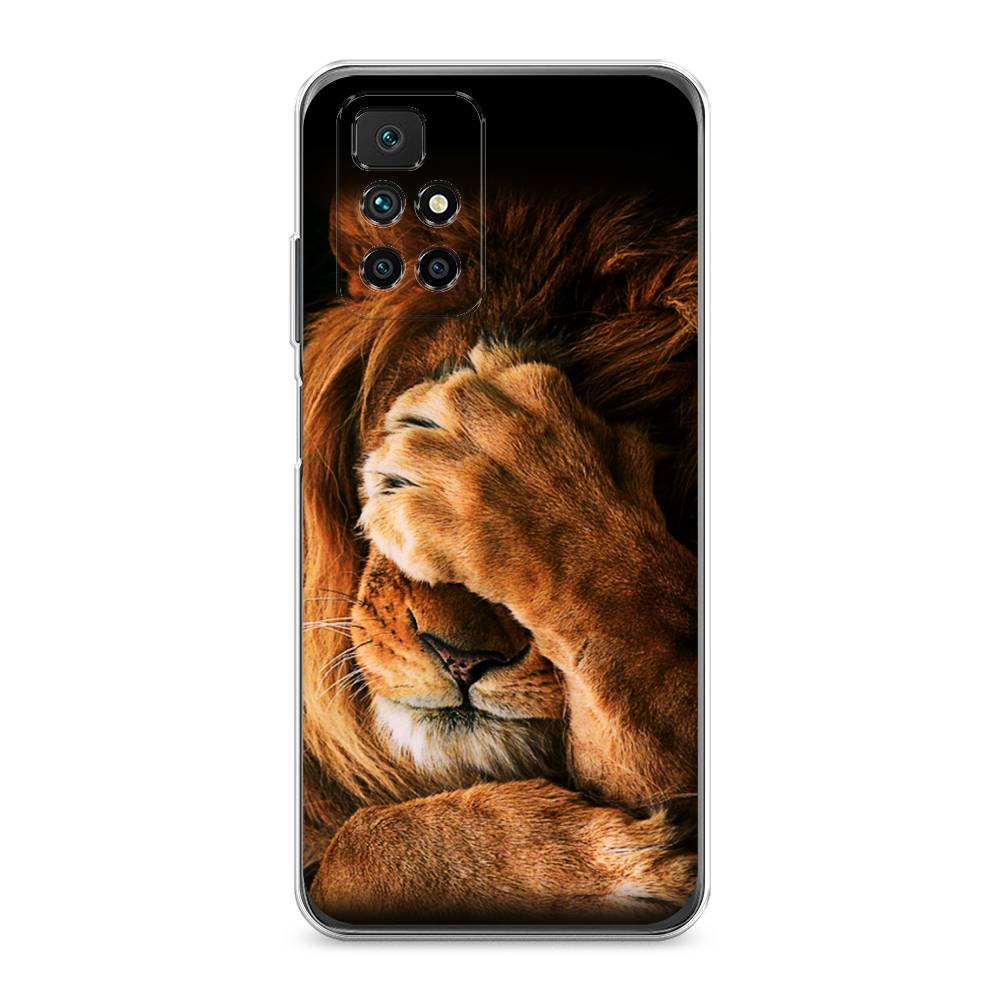 

Чехол Awog на Xiaomi Redmi 10 "Львиный стыд", Разноцветный, 311350-1