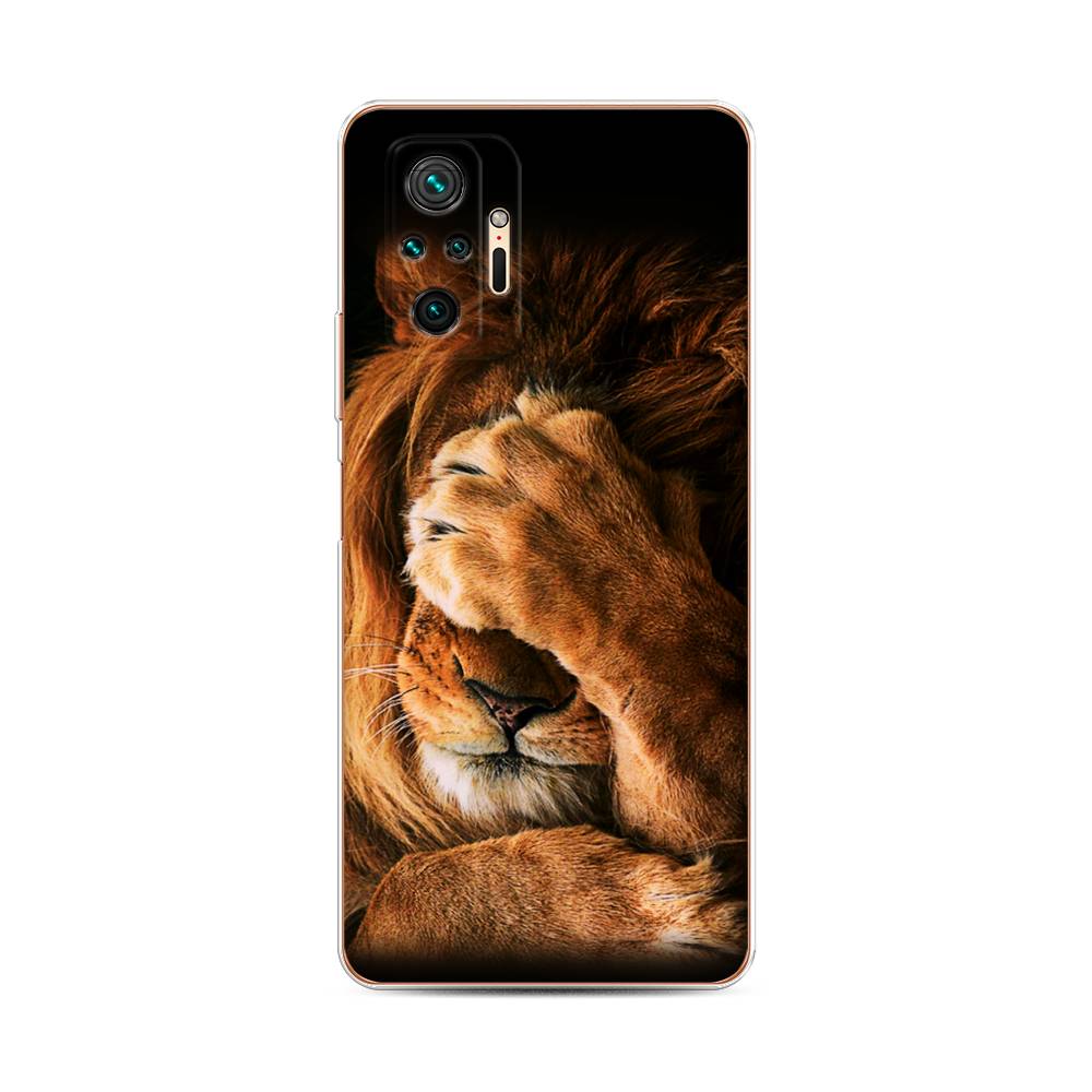 фото Чехол awog "львиный стыд" для xiaomi redmi note 10 pro