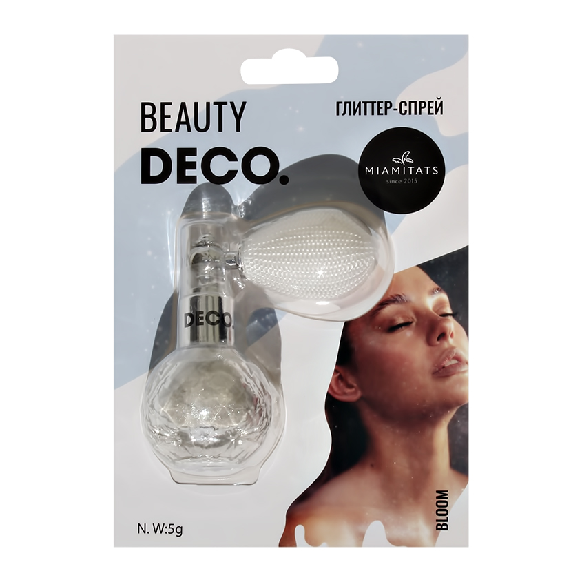 Глиттер-спрей для лица, тела и волос DECO. by Miami tattoos Bloom щипцы для волос bloom dewal beauty