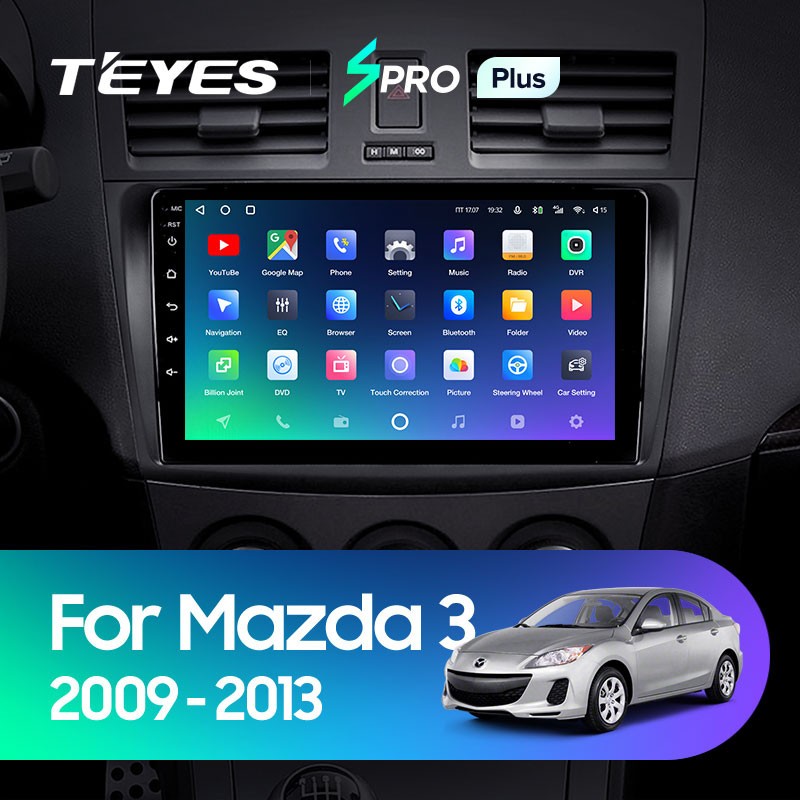 Штатная магнитола Teyes SPRO Plus 432 Mazda 3 2 2009-2013 3530500₽