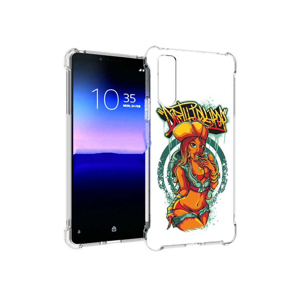 

Чехол MyPads Tocco для Sony Xperia 10 II нарисованная девушка комикс (PT158941.227.500), Прозрачный, Tocco