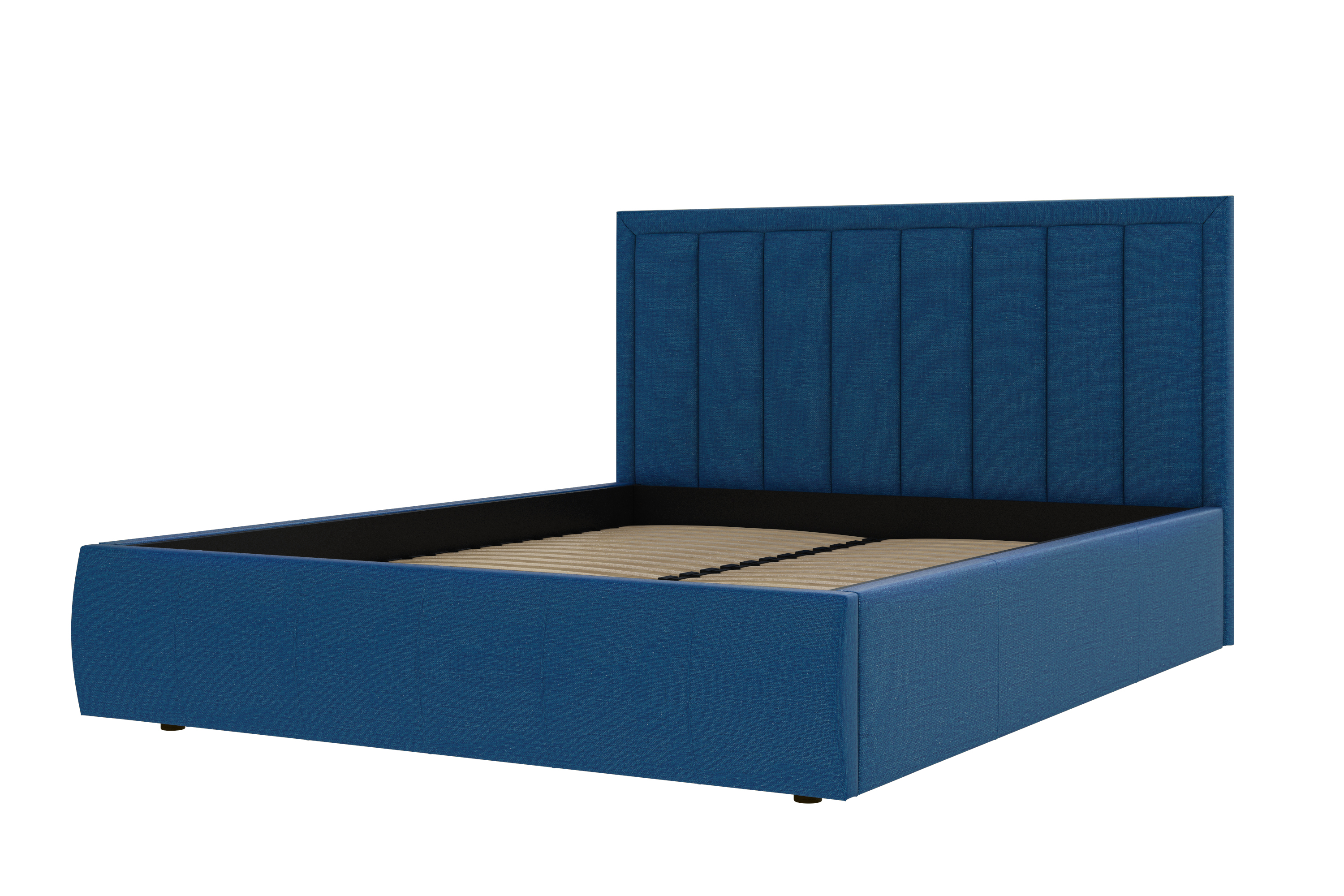 Интерьерная кровать Нью-2 1400 с ящиком синий