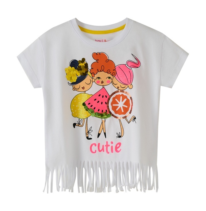 Футболка детская Kari Kids SS24C23181218, белый, 5-6