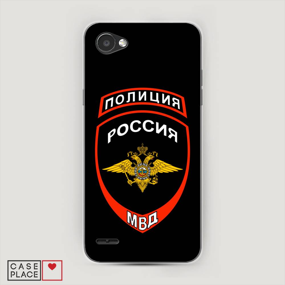

Чехол Awog на LG Q6 "Полиция шеврон", Черный;красный;белый, 83150-5