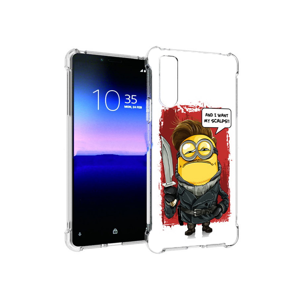 

Чехол MyPads Tocco для Sony Xperia 10 II миньон убийца (PT158941.227.477), Прозрачный, Tocco