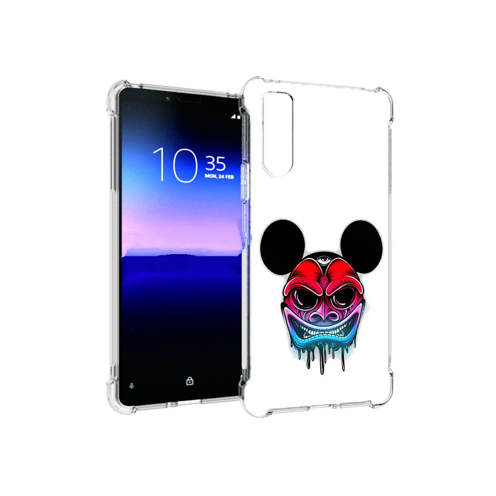 

Чехол MyPads Tocco для Sony Xperia 10 II микки в маске (PT158941.227.473), Прозрачный, Tocco