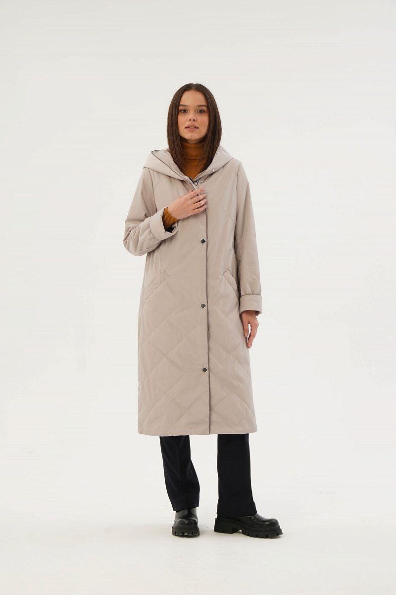 

Пальто женское Maritta 27-3014-29 бежевое 48 EU, Бежевый, 27-3014-29