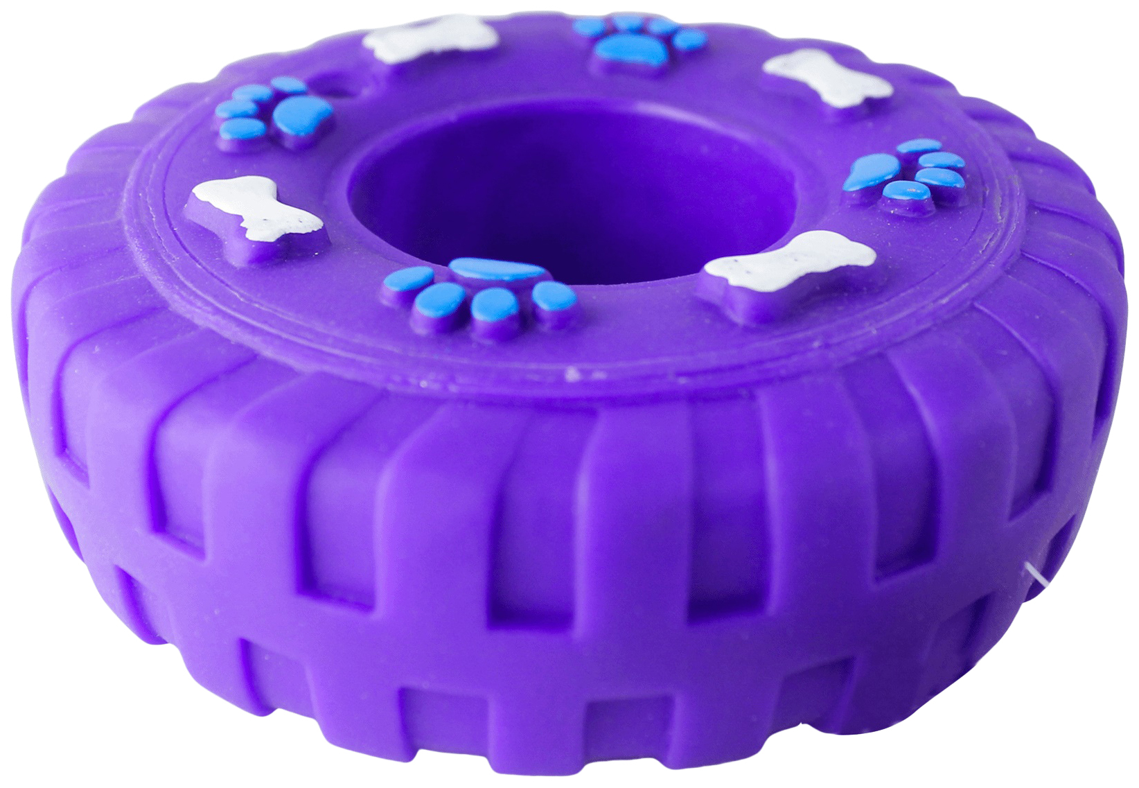 фото Жевательная игрушка для собак alisa кольцо, фиолетовый, 13 см
