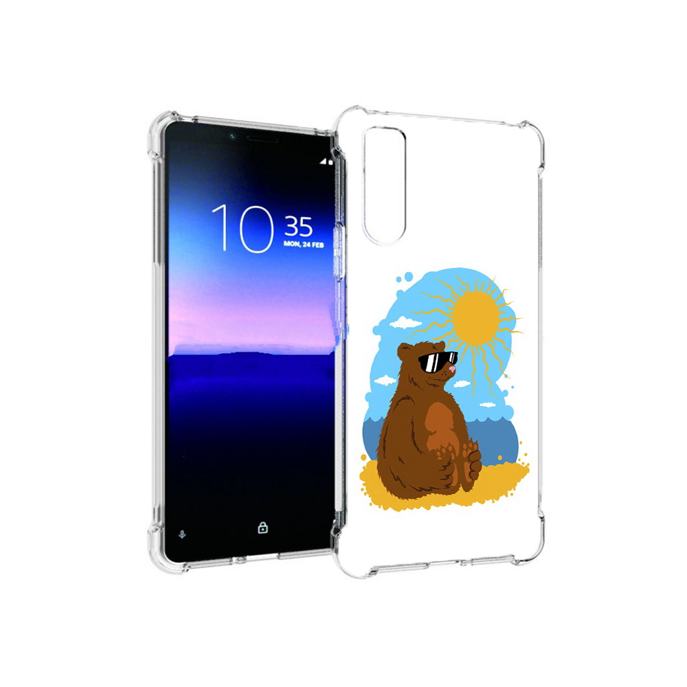 

Чехол MyPads Tocco для Sony Xperia 10 II медведь на чиле (PT158941.227.468), Прозрачный, Tocco