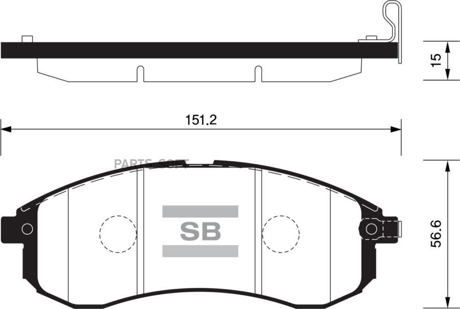 

Тормозные колодки Sangsin brake передние SP1602