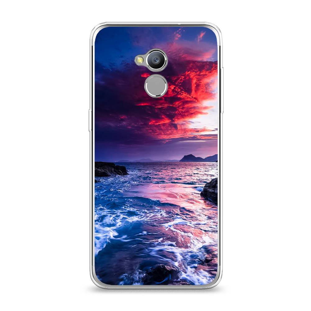 

Чехол Awog на ZTE Blade V7 Lite / ЗТЕ Блэйд V7 Lite "Волны 1", 130450-4