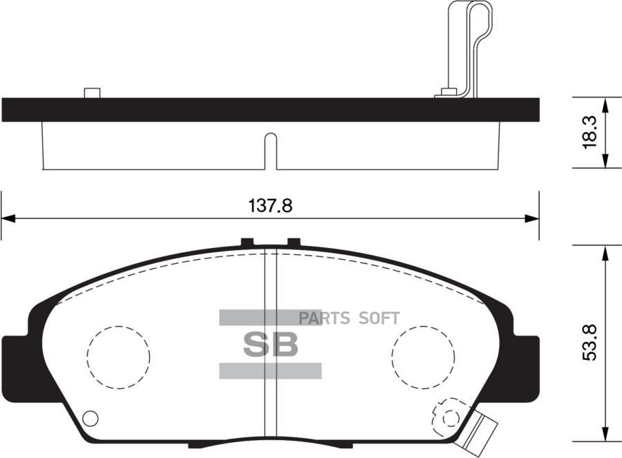 

Тормозные колодки Sangsin brake передние SP1431