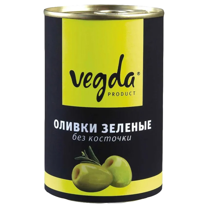 фото Оливки vegda product зеленые без косточки 300 г