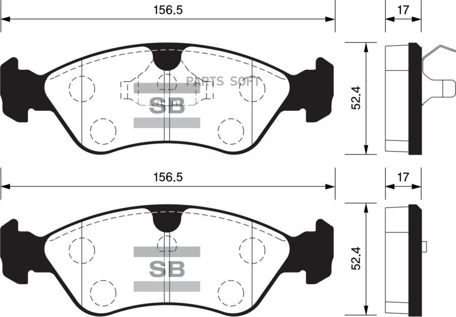 

Тормозные колодки Sangsin brake передние SP1078