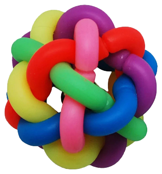 Развивающая игрушка для собак Уют Клубок, разноцветный, 6.8 см