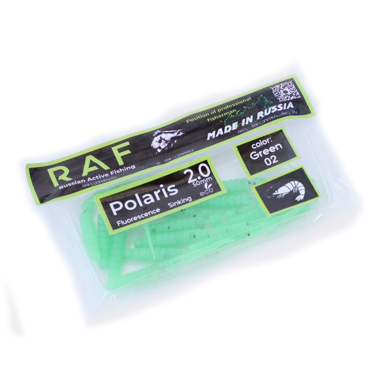 

Силикон Raf Polaris 2.0" Green 2, Зеленый, 00-00027172