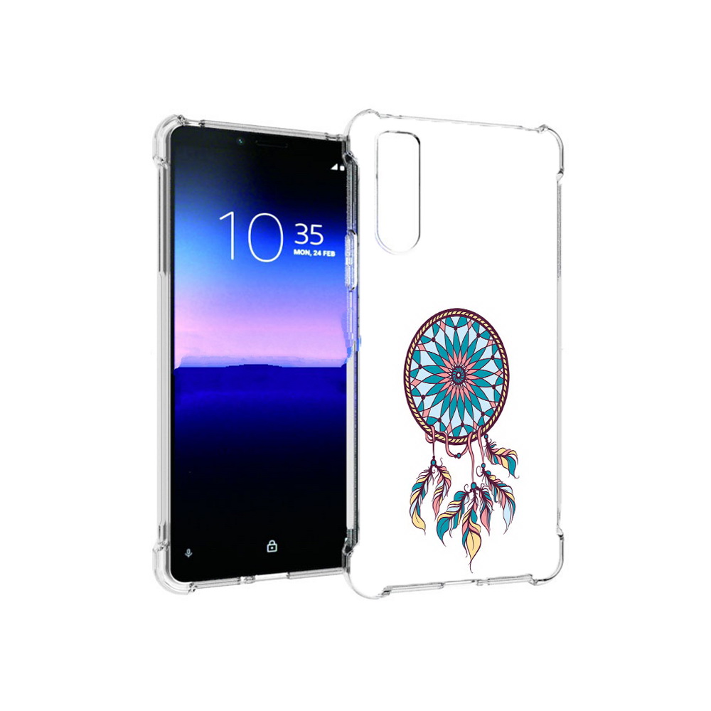 

Чехол MyPads Tocco для Sony Xperia 10 II ловец снов синий (PT158941.227.443), Прозрачный, Tocco