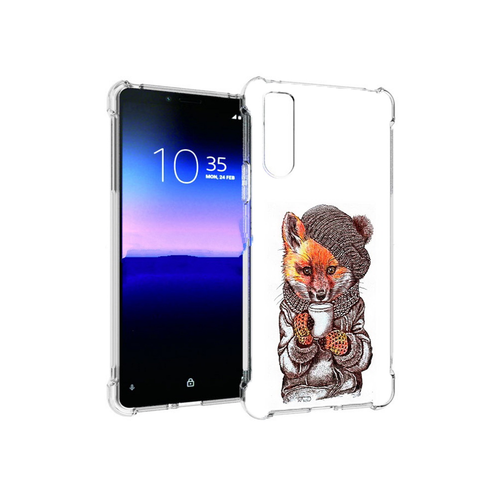 

Чехол MyPads Tocco для Sony Xperia 10 II лиса в шапке (PT158941.227.437), Tocco