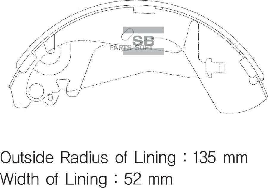 

Тормозные колодки Sangsin brake барабанные SA099