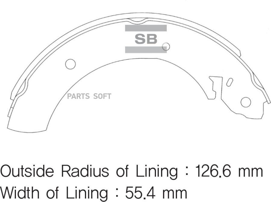 

Колодки барабанные MB/FORD/SSANG YONG/NISSAN /D=254x57mm SANGSIN BRAKE SA072GR