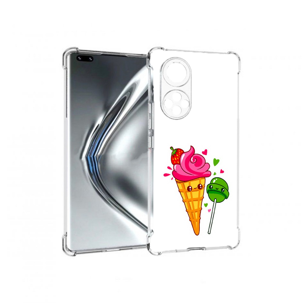 

Чехол MyPads Tocco для Honor 50 Pro Вкусняшки (PT195008.23.45), Прозрачный, Tocco