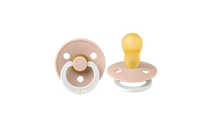 

Пустышка BIBS Colour Glow латексная ночная 18+ мес. Blush, Розовый;белый, 300256