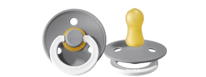 

Пустышка BIBS Colour Glow латексная ночная 0+ мес. Cloud, Серый;белый